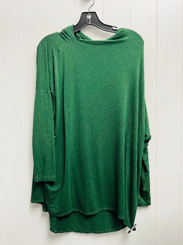 Denim Looks Top Long Sleeve By Bryn Walker In Green, Size: S