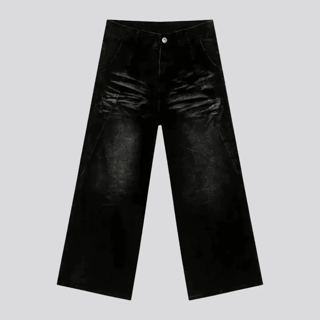 Fashion Jeans Smoothed whiskered boho men's jeans