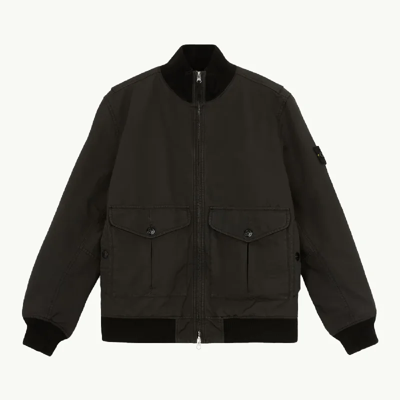 Urban Gear Jacket Bomber Anti-Drop Zip Through Patch - Lead Grey 6281