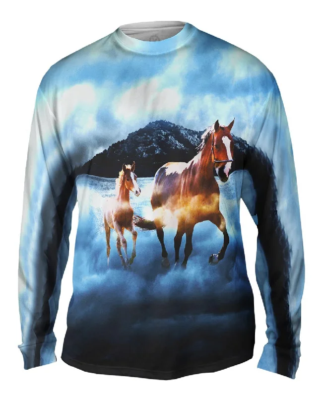 Athletic Tops Horse Clouds