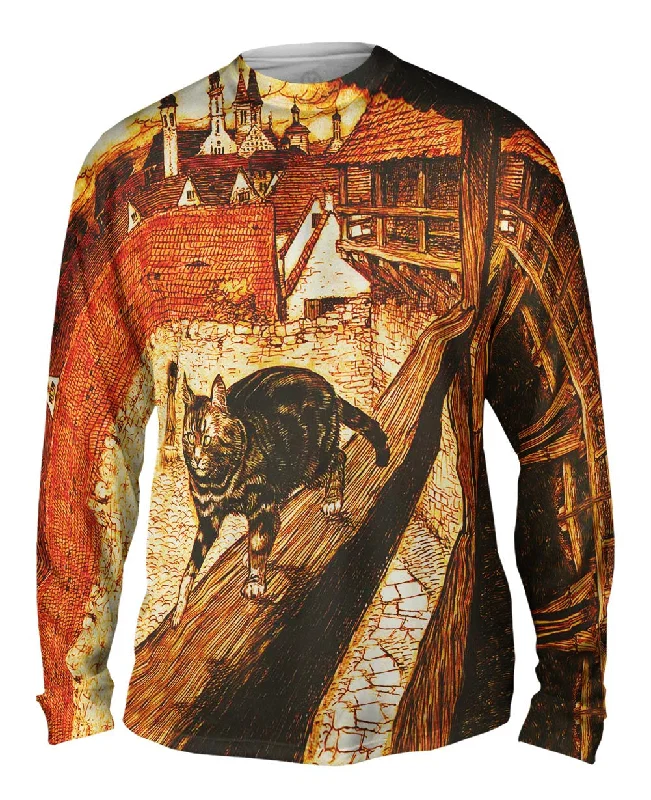 Casual Shirts Arthur Rackham - "Grimms Fairy Tales Illustration 2 Cat" (1909)