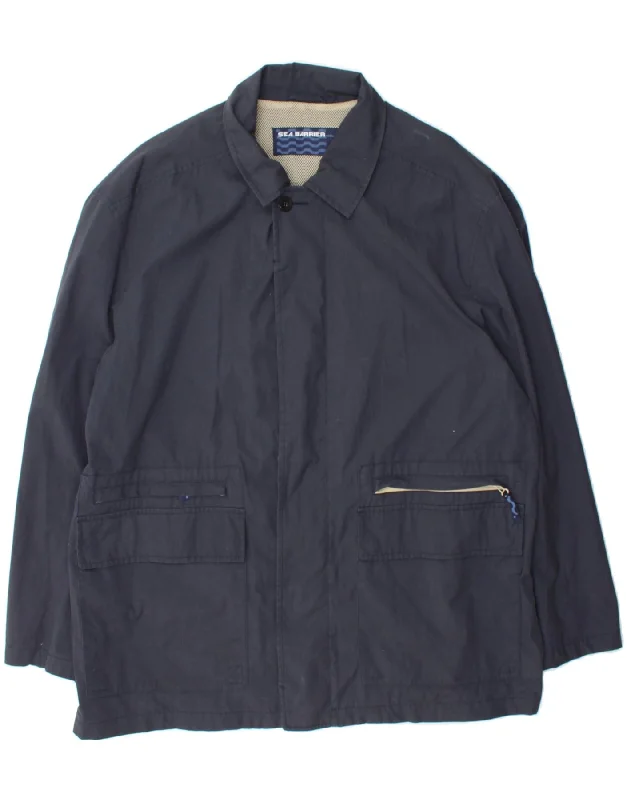 Relaxed Jackets SEA BARRIER Mens Utility Jacket UK 44 2XL Navy Blue