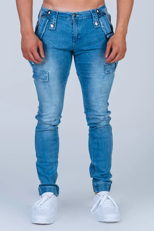 Sports Gear ISAAC Sky Blue Tactical Cargos