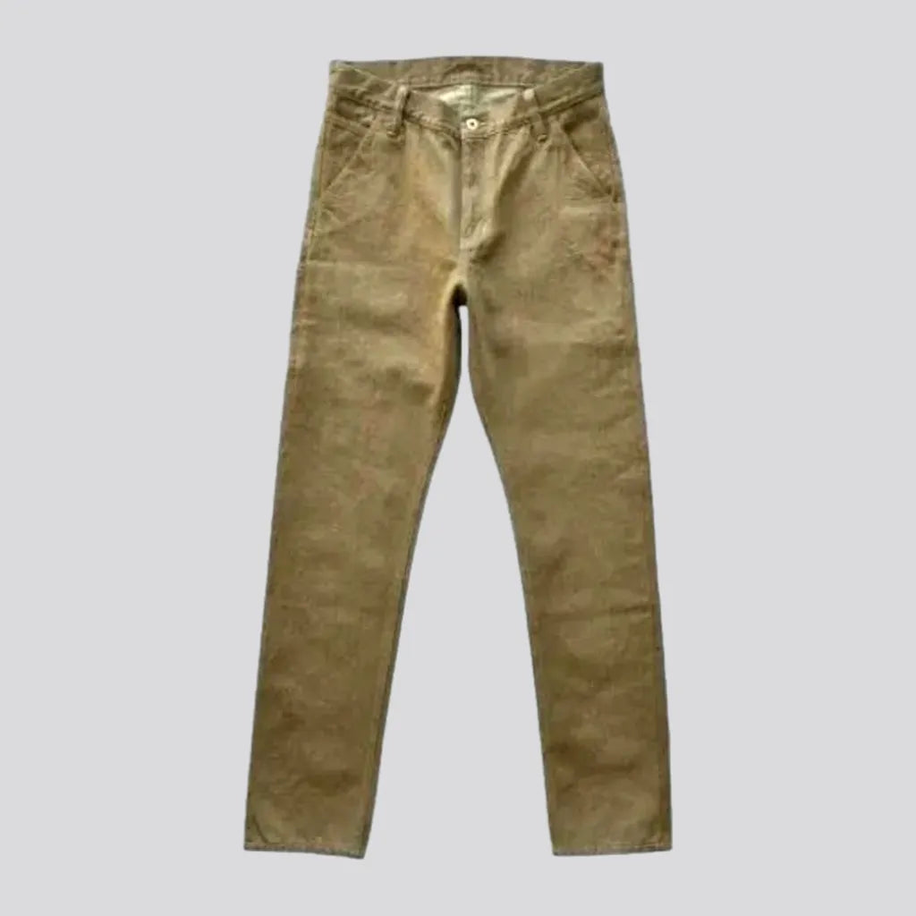 Casual Shirts Color men's selvedge jeans