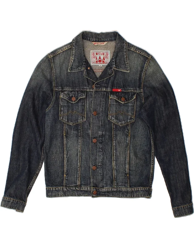 Athletic Outfits MUSTANG Mens Denim Jacket UK 38 Medium Blue Cotton