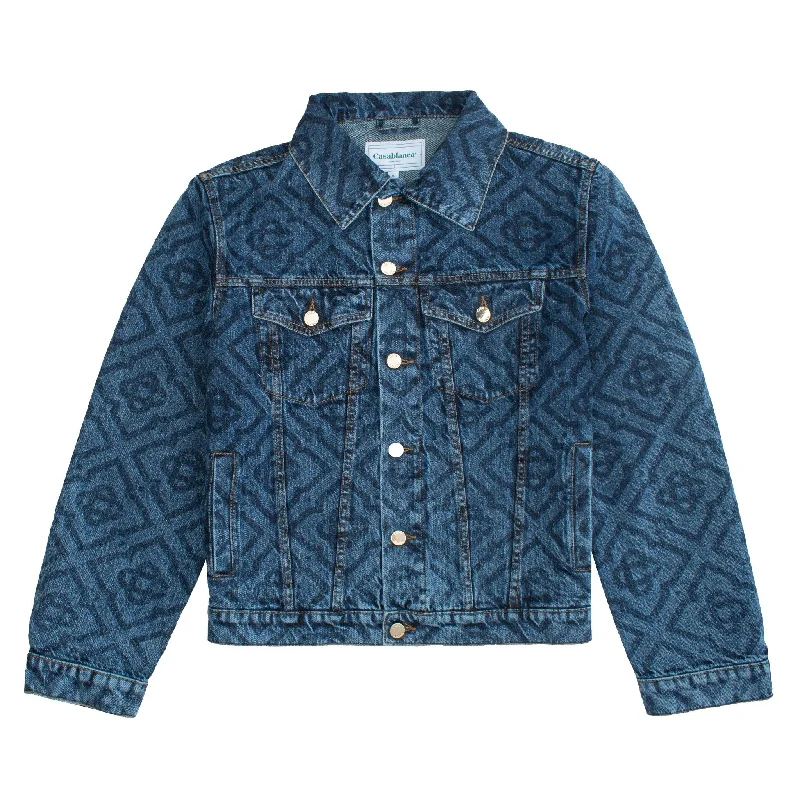 Outdoor Gear Monogram Denim Jacket | Dark Vintage Wash
