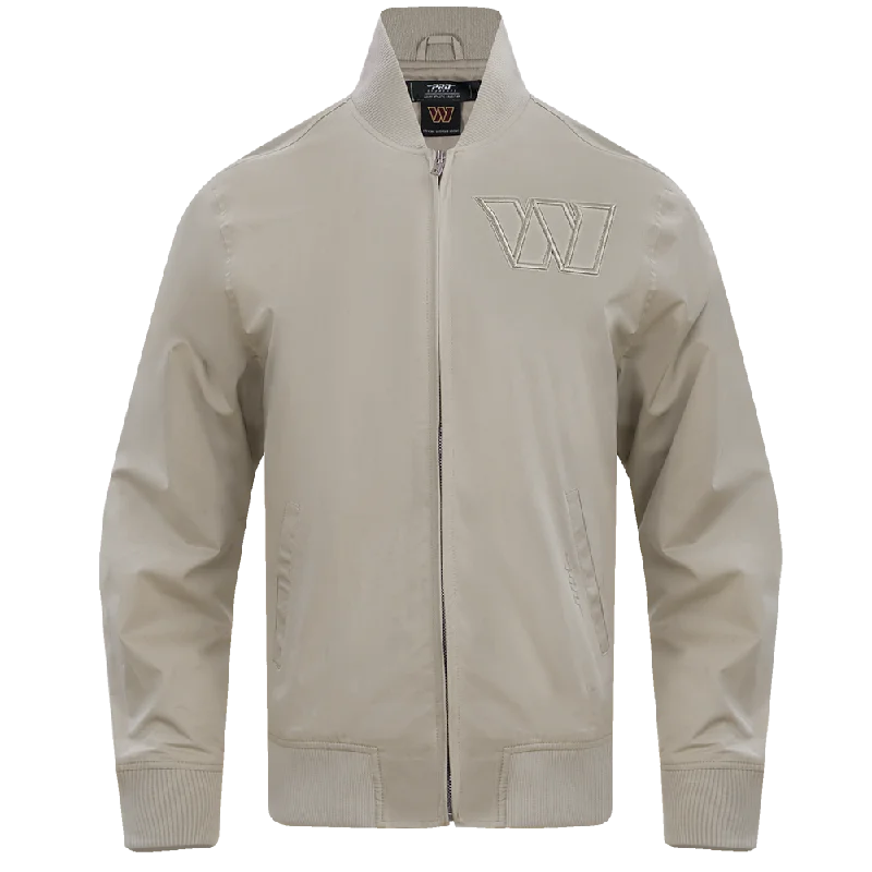 Everyday Jeans NFL WASHINGTON COMMANDERS NEUTRAL MEN'S TWILL JACKET (TAUPE)