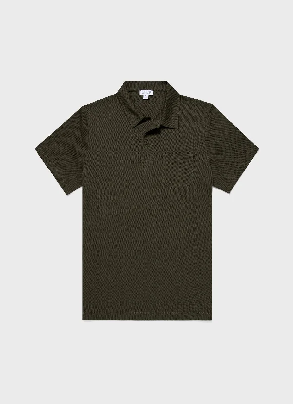 Lightweight Jackets Men's Riviera Polo Shirt in Pine Green