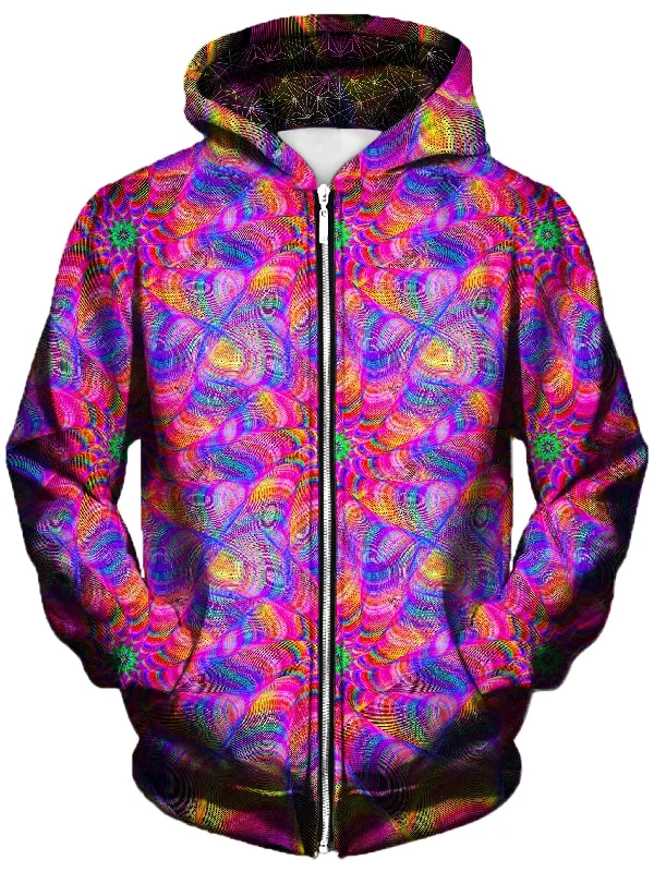 Cozy Jackets Mind Blown Unisex Zip-Up Hoodie