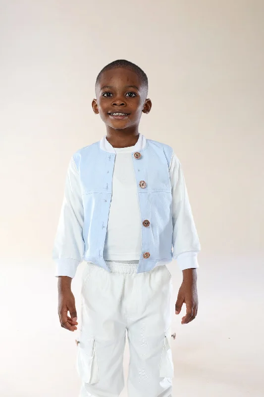 Sports Gear Blue Bliss Denim Boys Jacket