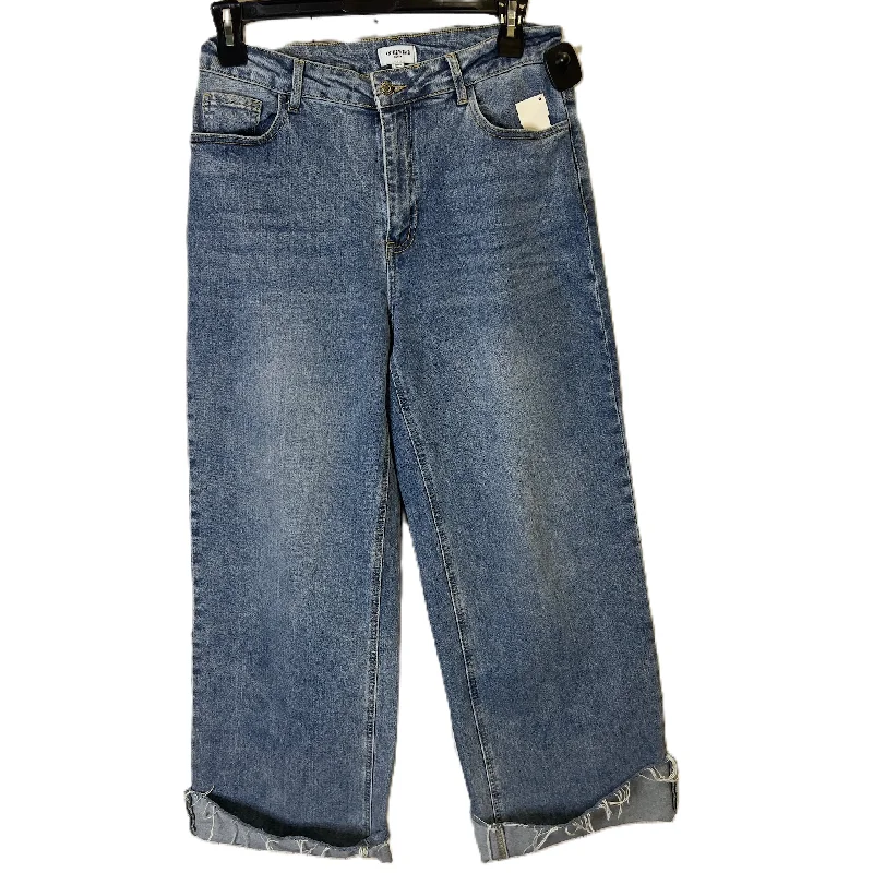 Layered Clothing Jeans Flared By Anniewear In Blue, Size: Xl