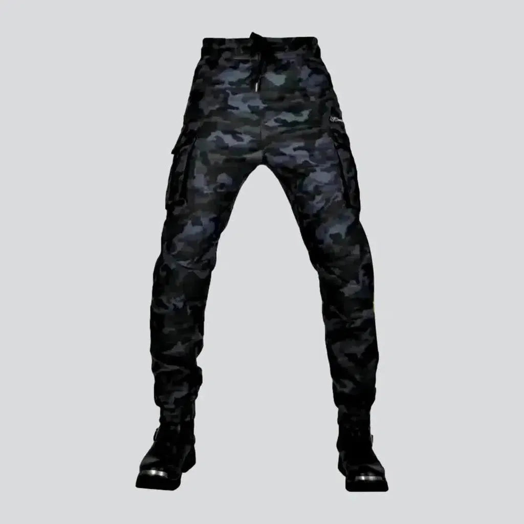 Active Styles Painted men's biker jeans