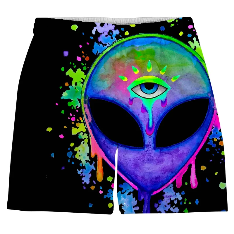 Trendy Pants Splatter Alien Weekend Shorts