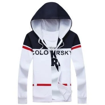 Soft Fabrics Men's Fashionable Autumn Zipper Hoodie