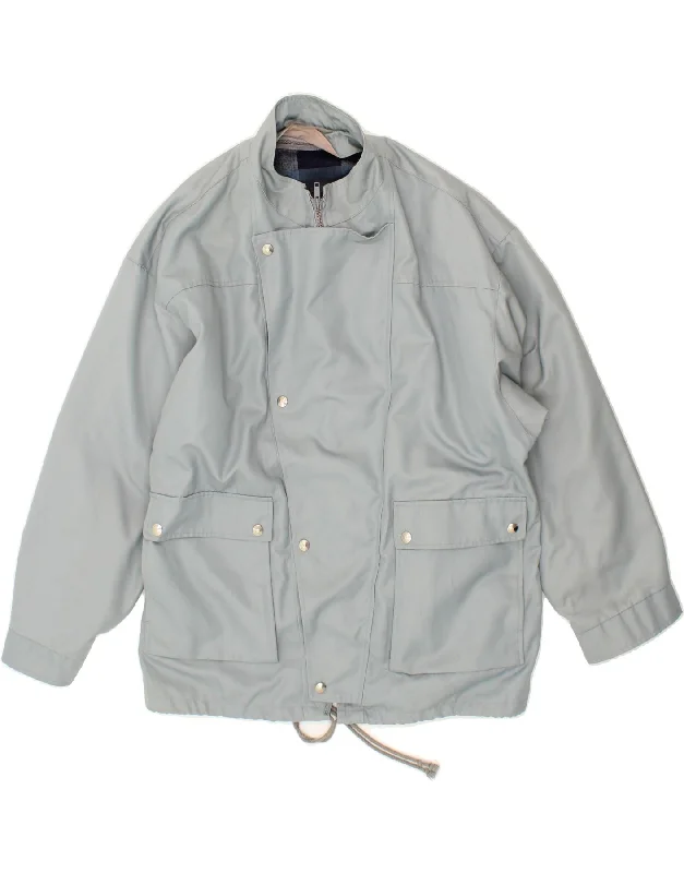 Smart Casual Wear VINTAGE Mens Windbreaker Jacket UK 40 Large Blue