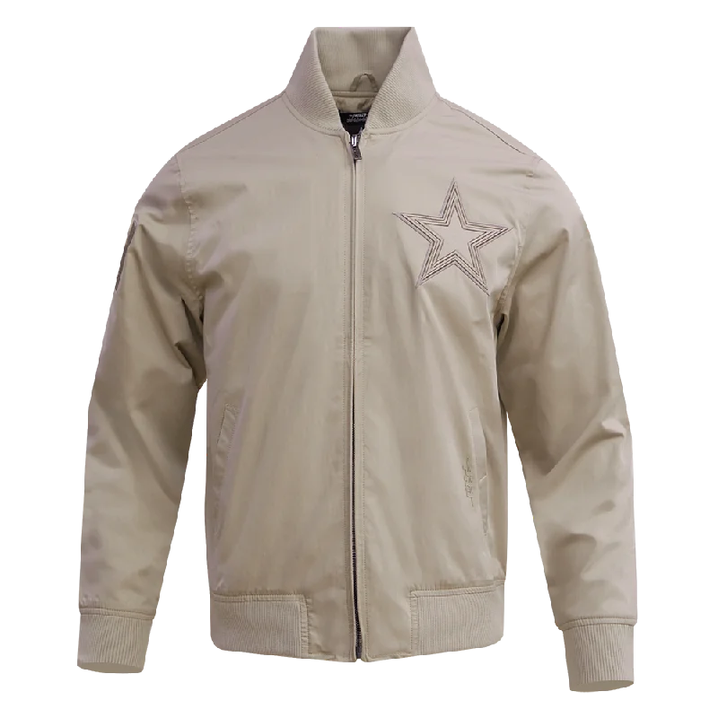 Smart Pants NFL DALLAS COWBOYS NEUTRAL TWILL JACKET (TAUPE)