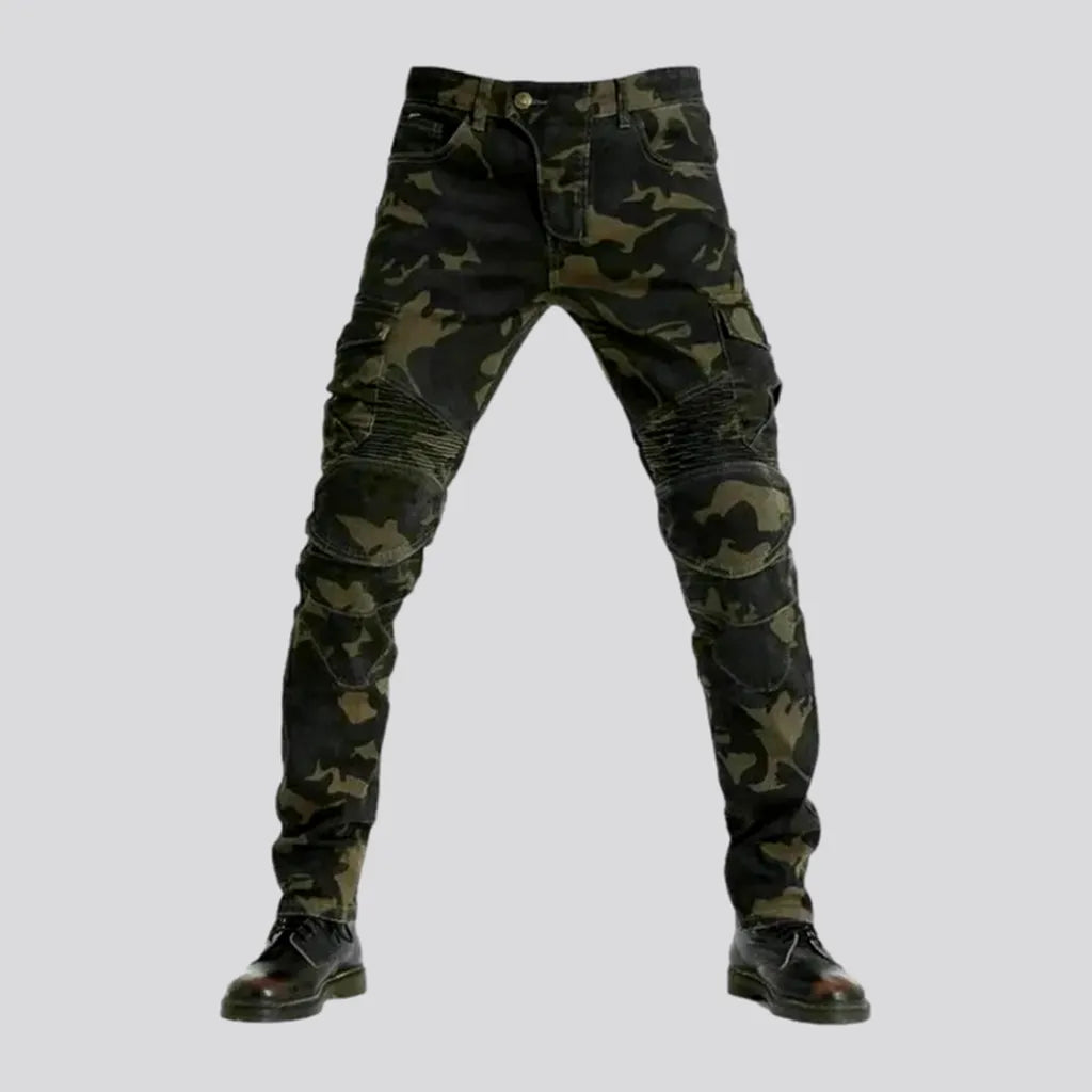 Bold Colors Slim biker men's jeans pants