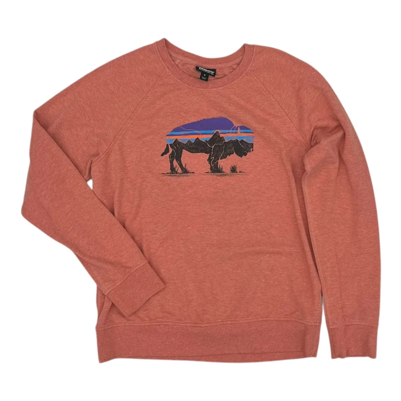 Modern Clothing Top Ls By Patagonia In Orange, Size:M