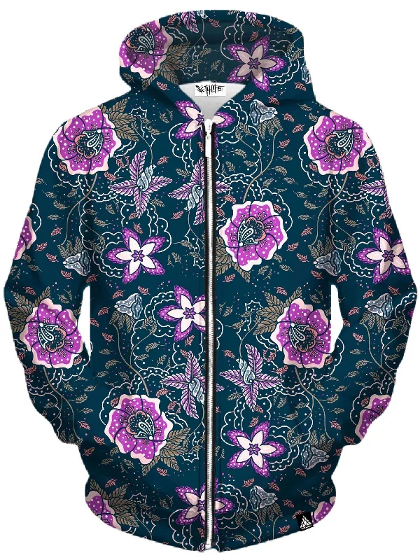 Classic Styles Florist Unisex Zip-Up Hoodie
