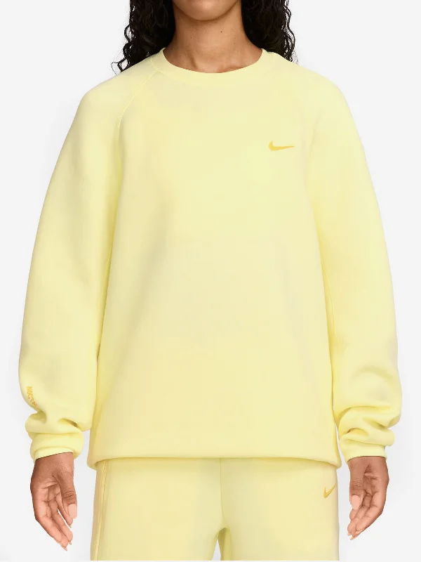Fashion Pants Nike Nocta Tech Fleece Crew - Citron Tint/Vivid Sulfur