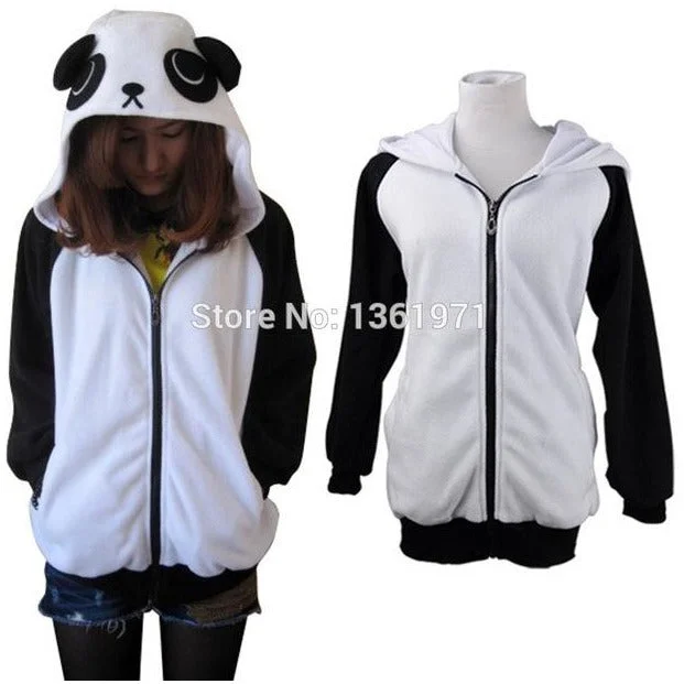 Comfort Jackets Panda Animal Theme Hoodie