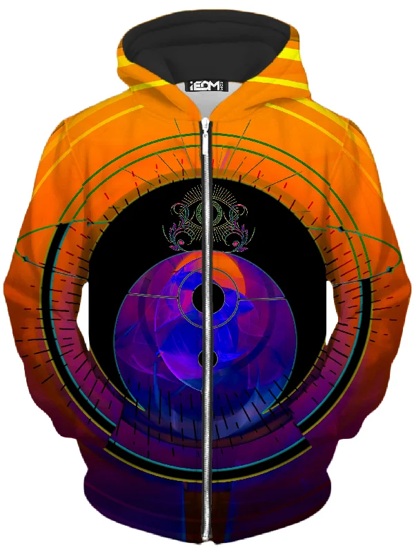 Trendy Shoes Third Eye Sunset Unisex Zip-Up Hoodie