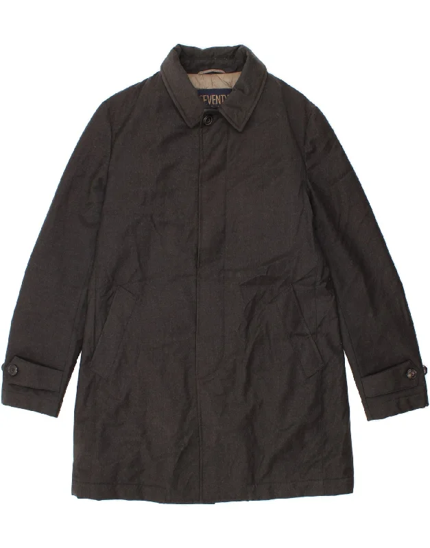 Trendy Shoes SEVENTY Mens Overcoat IT 52 XL Black