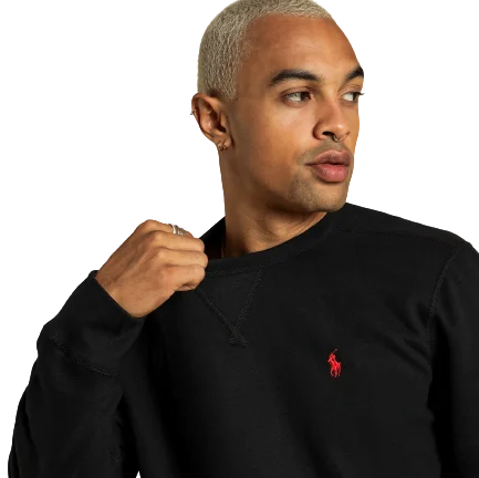 Casual Trousers Polo Ralph Lauren - Crew Neck Sweatshirt - Black