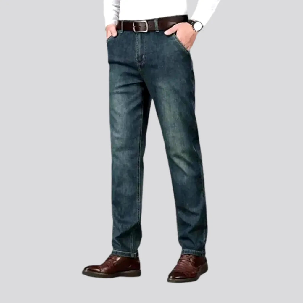 Urban Outfits Sanded tapered casual jeans for men