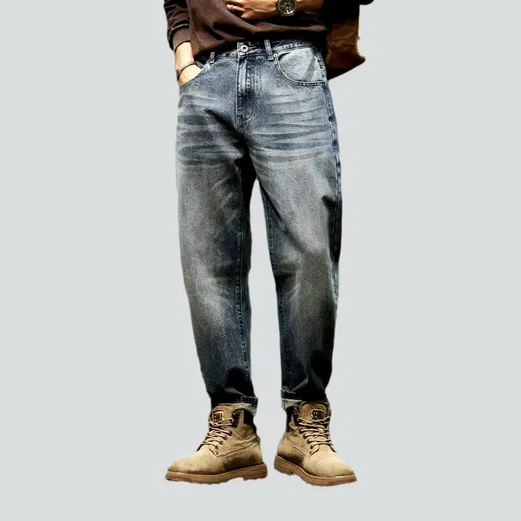 Sporty Designs Whiskered men's loose jeans