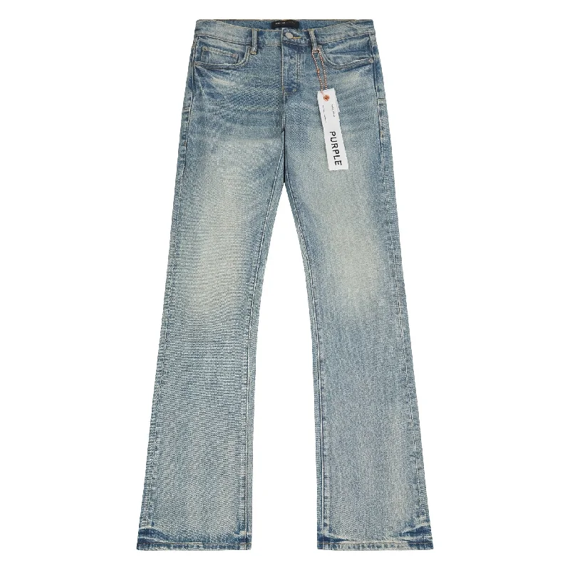 Fashion Bottoms Pinner Coated Flared Denim