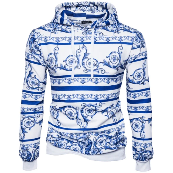 Sporty Jackets Men's Attractive Intricate Patterns Hoodie