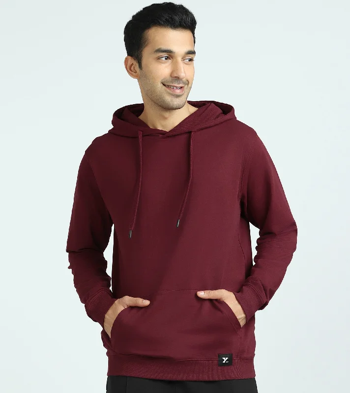 Athletic Gear Cruze French Terry Cotton Hoodies Auburn Red