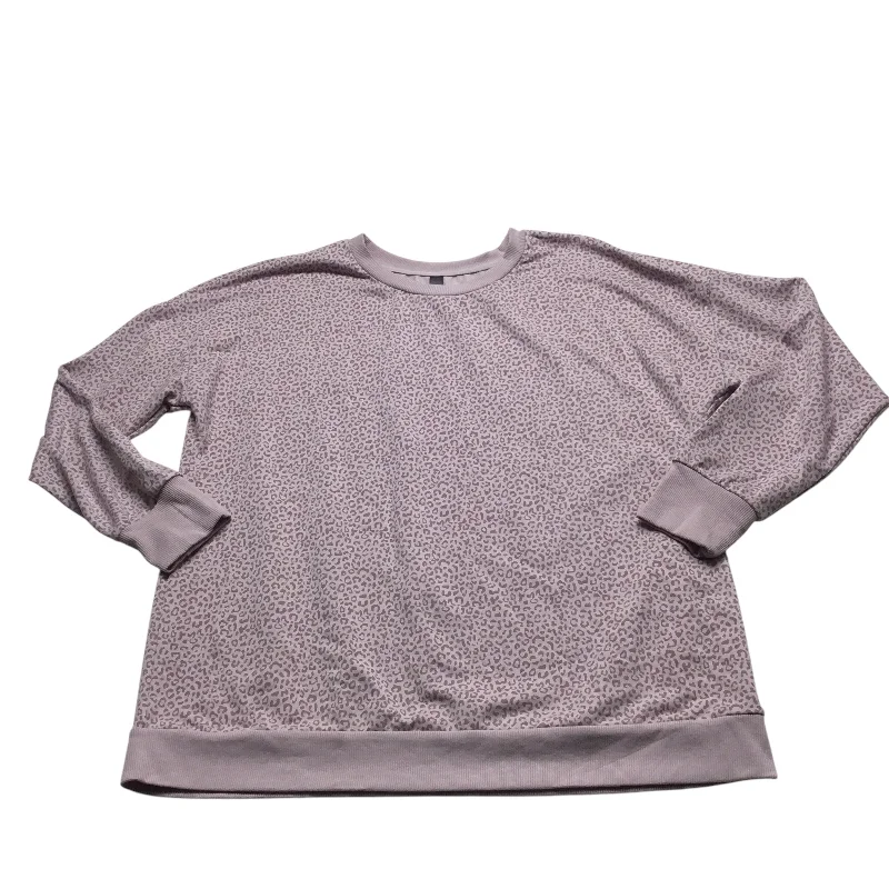 Designer Pieces Top Long Sleeve By Mondetta In Pink, Size: Xl