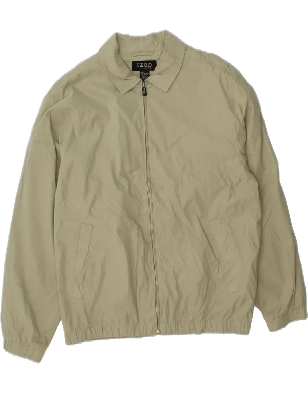 Lightweight Jackets IZOD Mens Bomber Jacket UK 38 Medium Beige