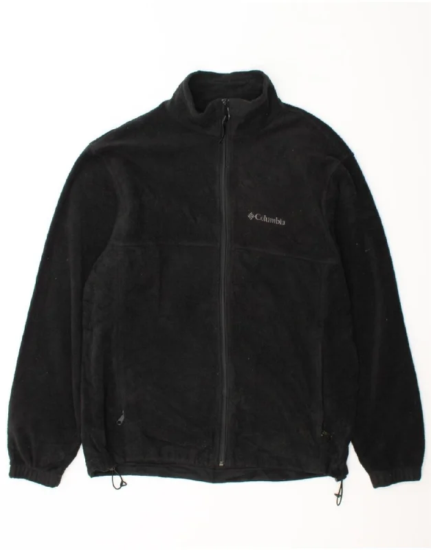 Formal Casuals COLUMBIA Mens Fleece Jacket UK 40 Large Black Polyester