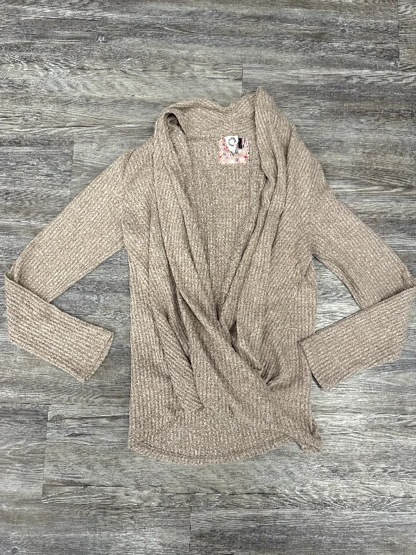Minimal Apparel Top Long Sleeve By Akemi And Kin In Tan, Size: M