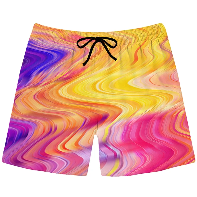 Practical Clothing Psychedelic Aftershock Swim Trunks
