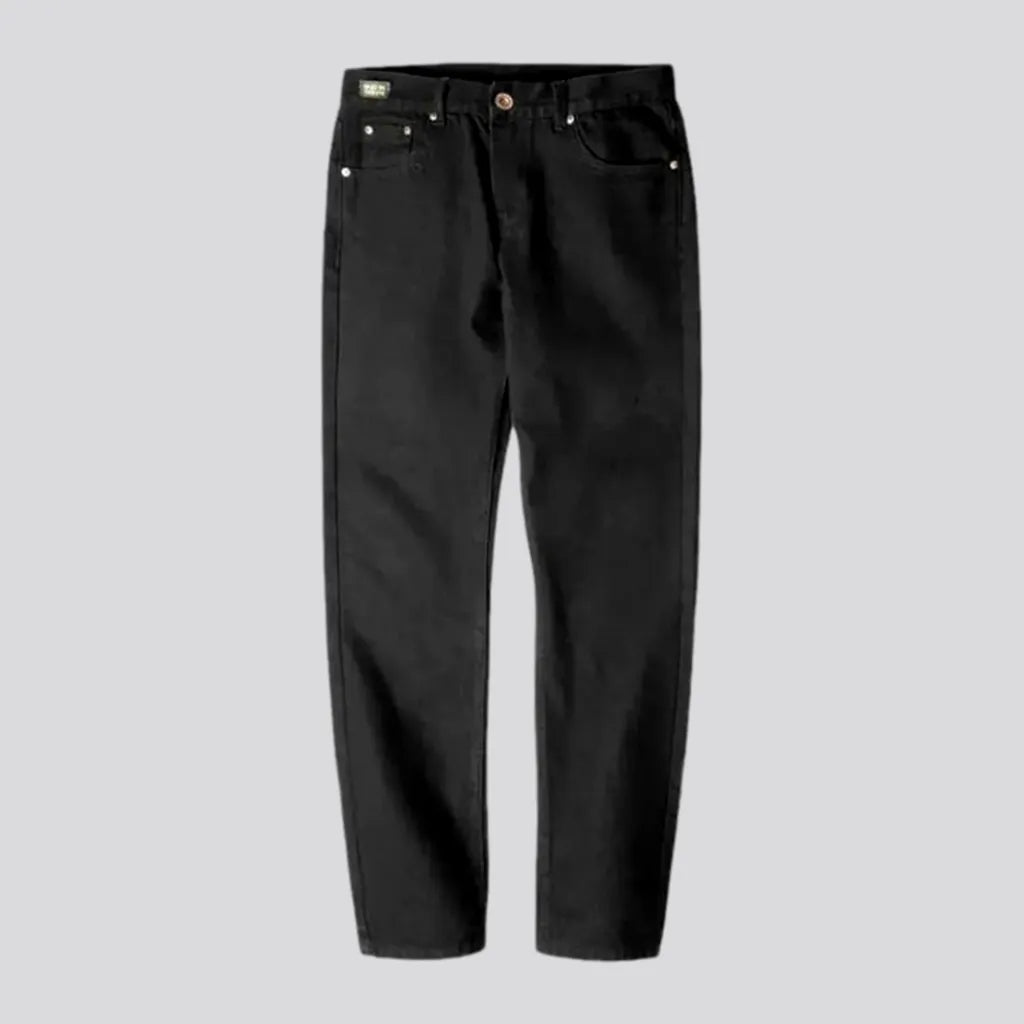 Fashionable Wear Casual tapered monochrome jeans for men