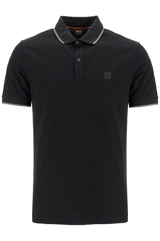 Stylish Suits Boss Men's Slim Fit Piqué Polo Shirt With Tipped