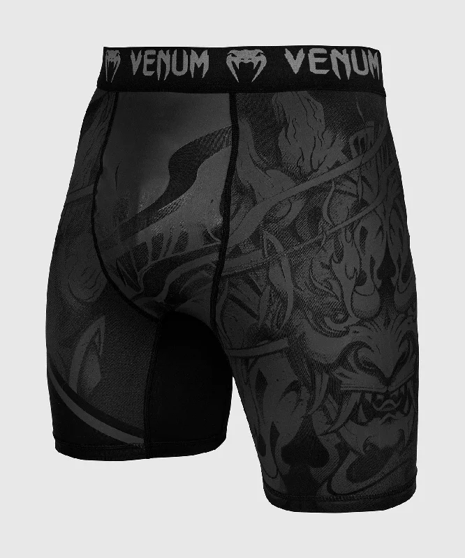 Lightweight Fabrics Venum Devil Compression Shorts - Black/Black