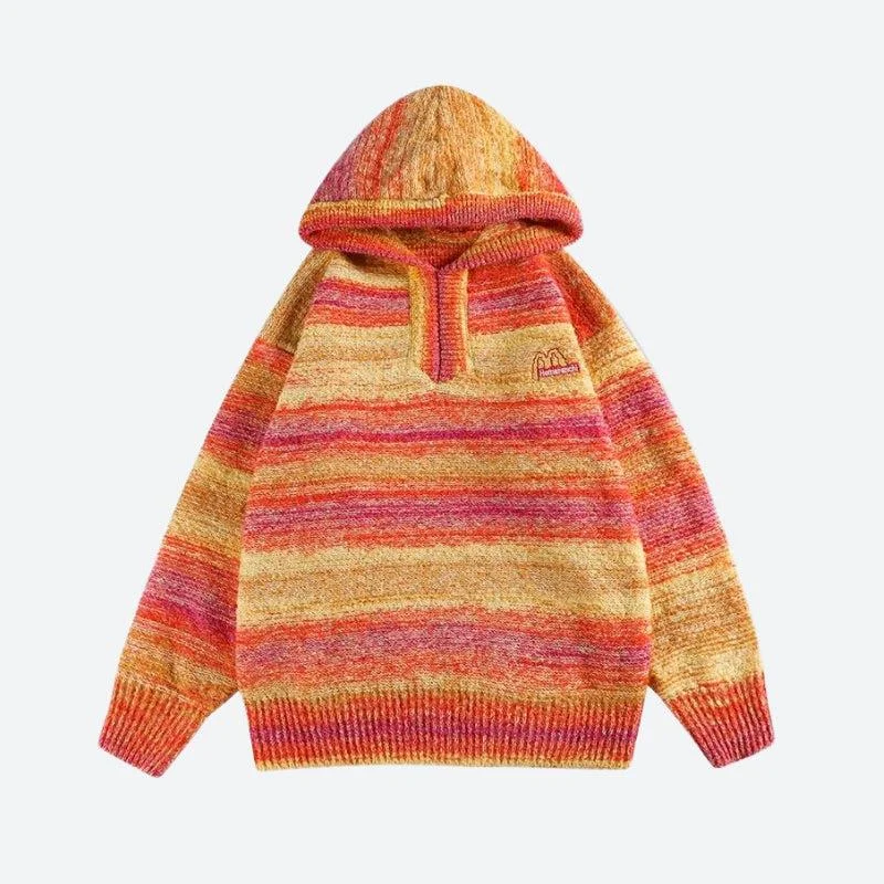 Bold Outfits Knitted Hoodie