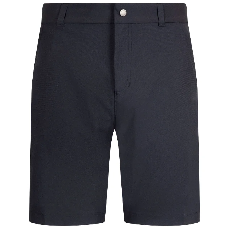 Sleek Tops Stretch Wrap Knit Coachs 9 Inch Shorts Navy - AW24