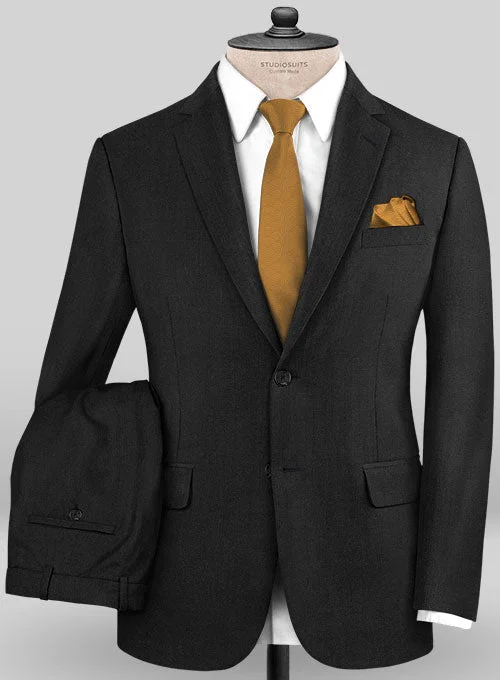 Bold Designs Caccioppoli Sun Dream Black Wool Silk Suit