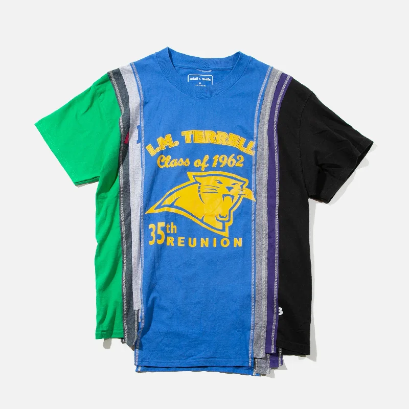 Street Style Tops 7 Cuts Short Sleeve College - XL1