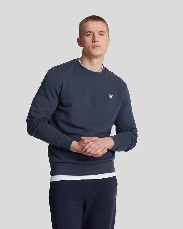 Weekend Styles Premium Diagonal Weave French Terry Crew Neck Sweatshirt