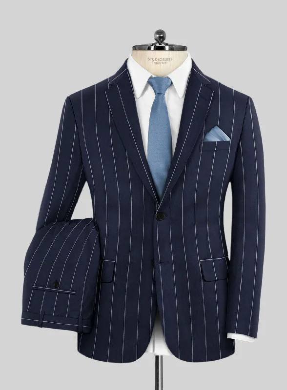 Travel Wardrobe Caccioppoli Sun Dream Uggo Dark Navy Wool Silk Suit