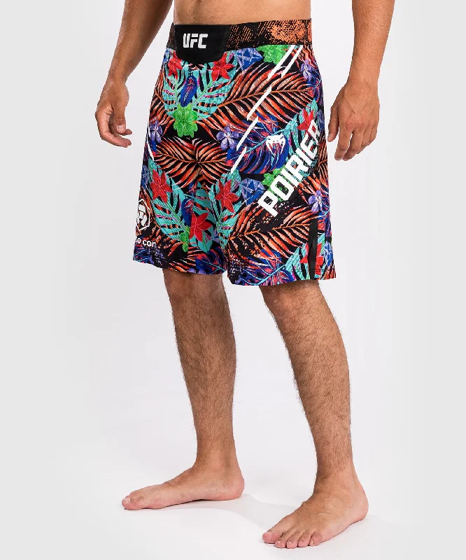 Active Wear UFC Unrivaled by Venum Dustin Poirier Unisex Long Fit Fight Short - Blue