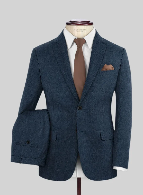 Office Outfits Reda Bond Blue Wool Suit