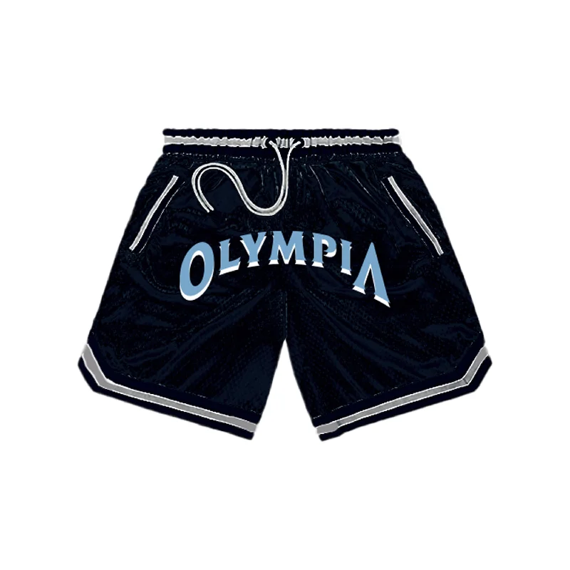 Street Style Tops Olympia Basketball Shorts Navy
